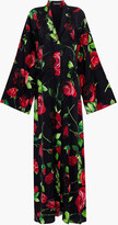 Thumbnail for your product : Dolce & Gabbana Lace-trimmed Floral-print Silk-blend Maxi Dress
