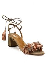 Thumbnail for your product : Aquazzura Wild Thing Fringed Suede Sandals
