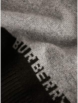 Burberry Logo Intarsia Cashmere Sweater