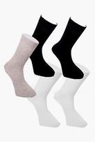 Thumbnail for your product : boohoo Mens 5 Pack Sports Tube Socks in Multi size One Size