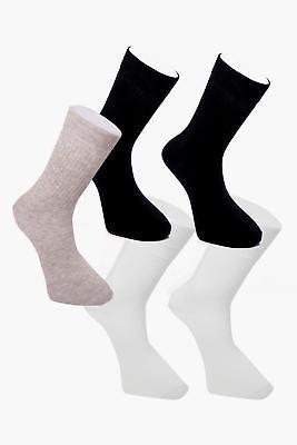 boohoo Mens 5 Pack Sports Tube Socks in Multi size One Size