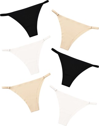 DEANGELMON Women String Bikini Panties Seamless Underwear