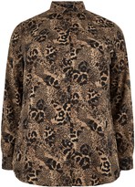 Thumbnail for your product : New Look Curves Animal Print Shirt