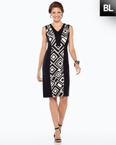 Thumbnail for your product : Chico's Black Label Ponte Geo Print Dress