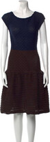 Bateau Neckline Knee-Length Dress 