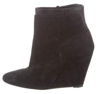 Vince Suede Ankle Wedge Boots