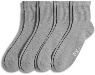 Jockey Four-Pack Essential Antimicrobial Quarter Socks