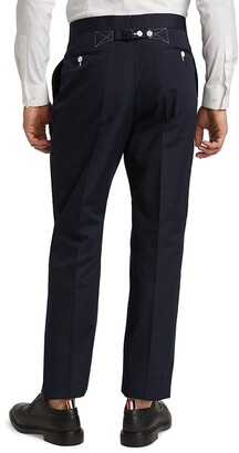 Thom Browne Classic Backstrap Typewriter Cloth Trousers