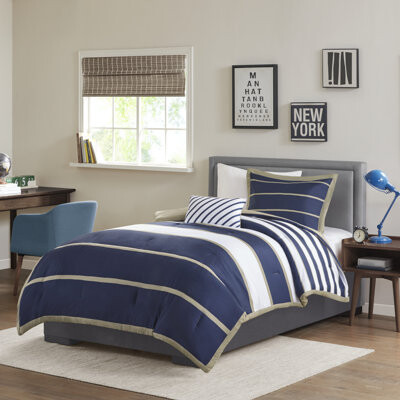 Intelligent Design Ashton Striped Comforter Set