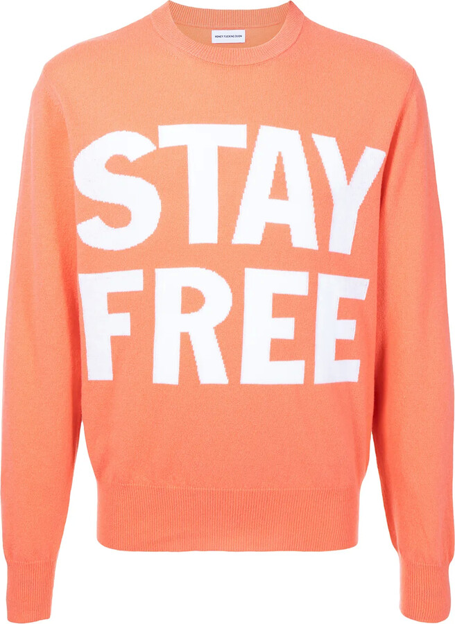 Honey Fucking Dijon Stay Free print sweatshirt