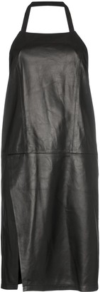 Sandy Liang Congee Leather Halterneck Dress