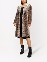 Thumbnail for your product : Unreal Fur Savannah tiger-print coat