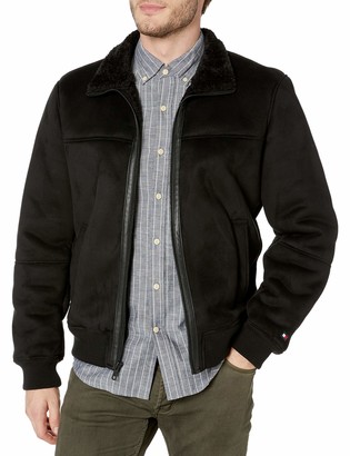 Tommy Hilfiger Men's Classic Faux Shearling Stand Collar Bomber Jacket -  ShopStyle