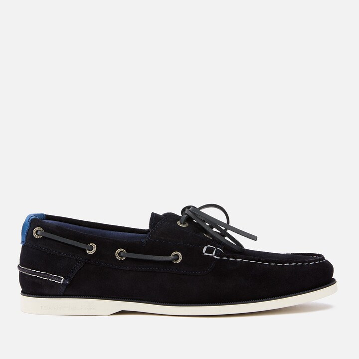 Tommy Hilfiger Men's Suede Boat Shoes ShopStyle Slip-ons Loafers