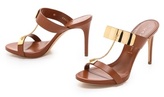 Thumbnail for your product : Casadei Metal Plate Strappy Sandals