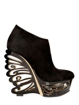 Thumbnail for your product : Le Silla 150mm Suede Butterfly Wedges