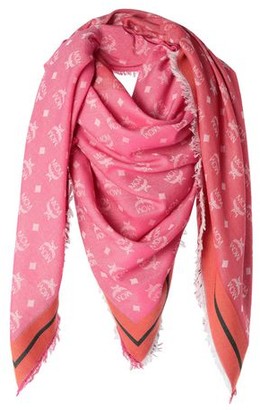 pink mcm scarf