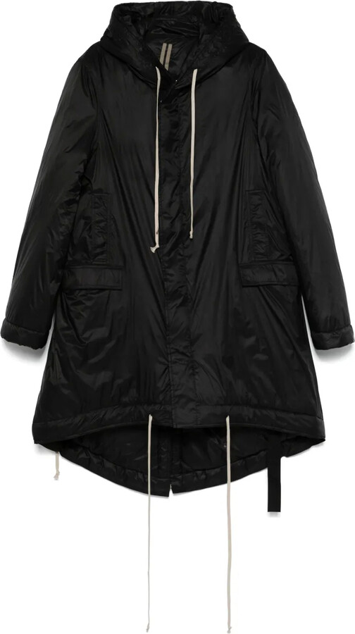 ジャケット・アウター RESmildiv Fishtail Parka black the doors Morning Coat in Technical Poplin BLACK Man