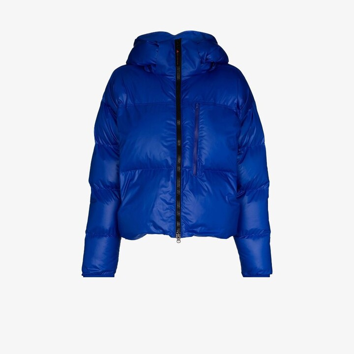 cropped puffer with hood