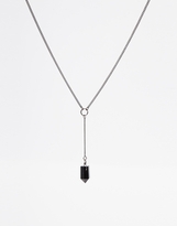 Thumbnail for your product : NYX Regal Rose Black Shard Gunmetal Necklace