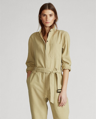 ralph lauren twill jumpsuit