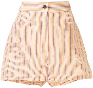 Three Graces Osmo striped print shorts