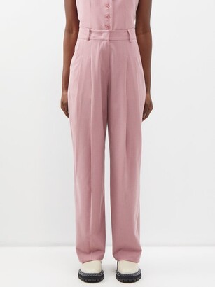 Pink Erasmo Trousers Womens MATCHESFASHION Women Clothing Pants Formal Pants 