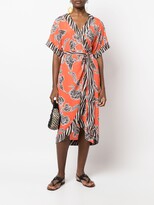 Thumbnail for your product : Diane von Furstenberg Floral-Print Midi Wrap Dress