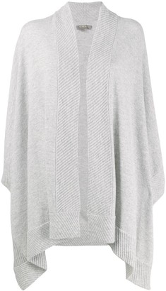 N.Peal Cashmere Diagonal Ribbed Cape
