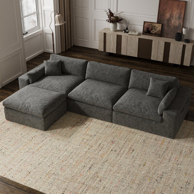Latitude Run Cloud Modular Sectional Sofa With 70\