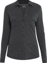Thumbnail for your product : Majestic Cotton Cashmere Long-Sleeve Pocket Shirt