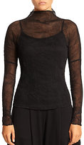 Thumbnail for your product : Issey Miyake Chiffon Twist-Pleat Mock Turtleneck Top