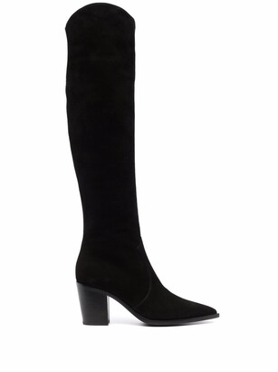Gianvito Rossi Over-The-Knee Pointed Boots
