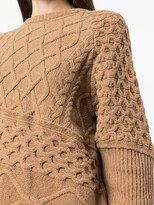 Thumbnail for your product : Nude Asymmetric-Hem Knitted Jumper