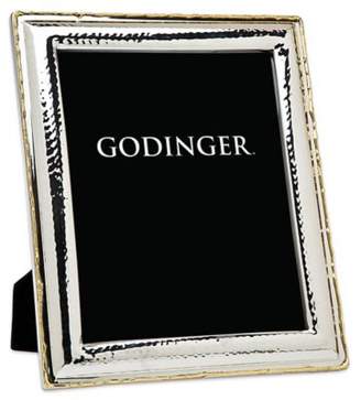 Godinger Artisan Loft Hammered 8-Inch x 10-Inch Stainless Steel Picture Frame