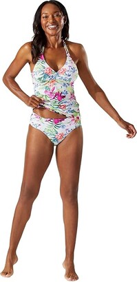 Tommy Bahama Coastal Gardens Reversible Tankini (White Reversible) Women's Swimwear