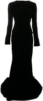 Thumbnail for your product : Haider Ackermann Velvet-Effect Long-Sleeved Gown