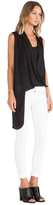 Thumbnail for your product : Hudson Three Eighty Two Asymmetrical Drape Double Layer Tank