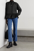 Thumbnail for your product : Moncler Mirac Ruffled Shell Down Peplum Jacket - Black