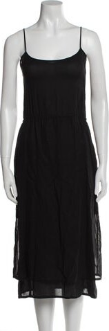 La Garçonne Moderne Square Neckline Midi Length Dress