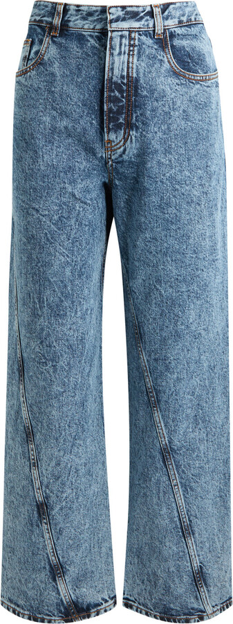 Alaia Twisted Straight-leg Jeans