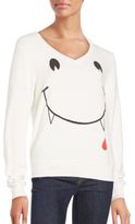 Thumbnail for your product : Wildfox Couture V-Neck Vampire Smile Pullover