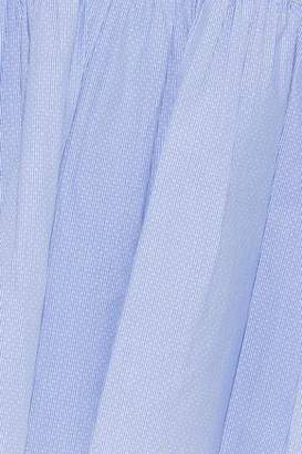 Derek Lam 10 Crosby Belted Printed Cotton-poplin Mini Shirt Dress