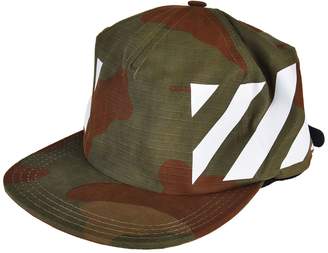 Off-White Camouflage Print Cap
