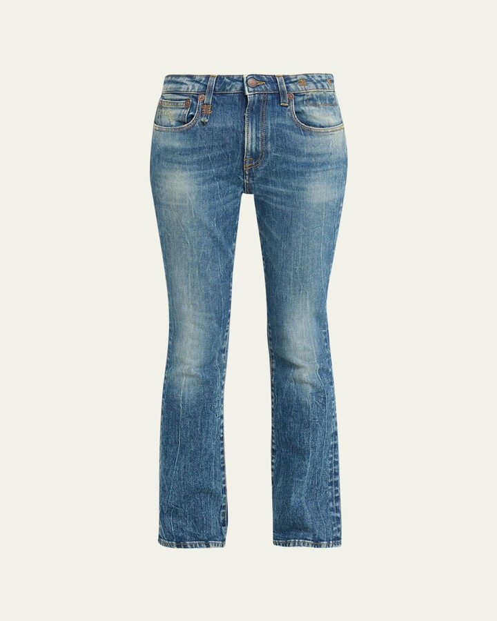 R 13 Kick Fit Mid-Rise Jeans