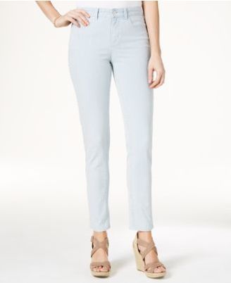 Charter Club Petite Striped Tummy-Control Bristol Skinny Ankle Pants, Only At Macy's