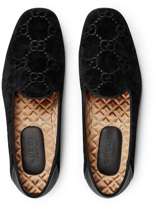 Gucci GG velvet loafers
