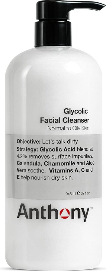 Anthony Logistics For Men Glycolic Facial Cleanser 32 oz.