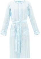 Thumbnail for your product : Melissa Odabash Patty Belted Cotton-voile Shirt Dress - Light Blue