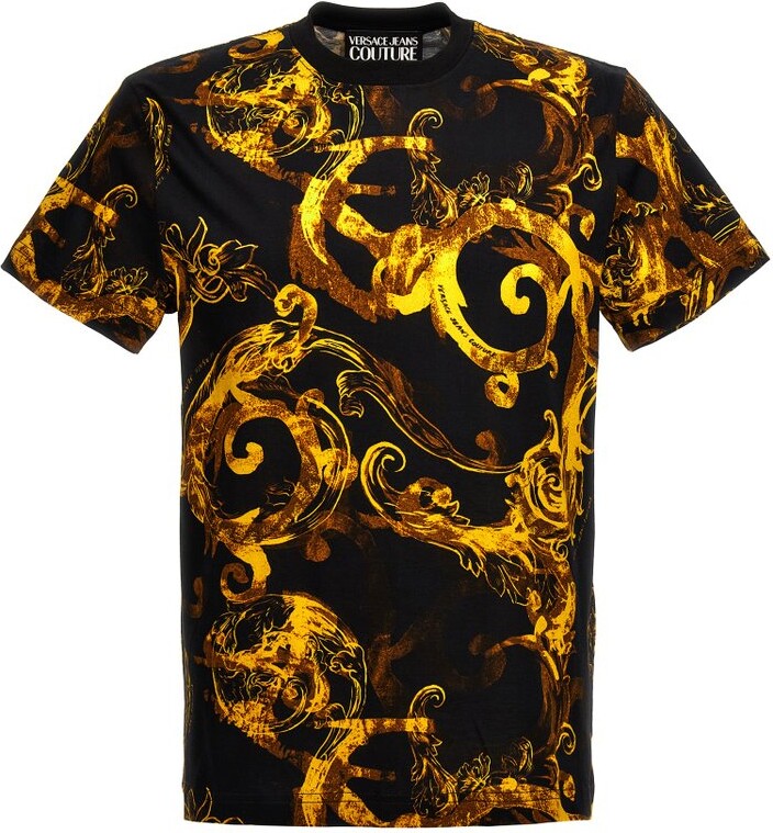 Versace Jeans Couture Baroque Printed Crewneck T-Shirt